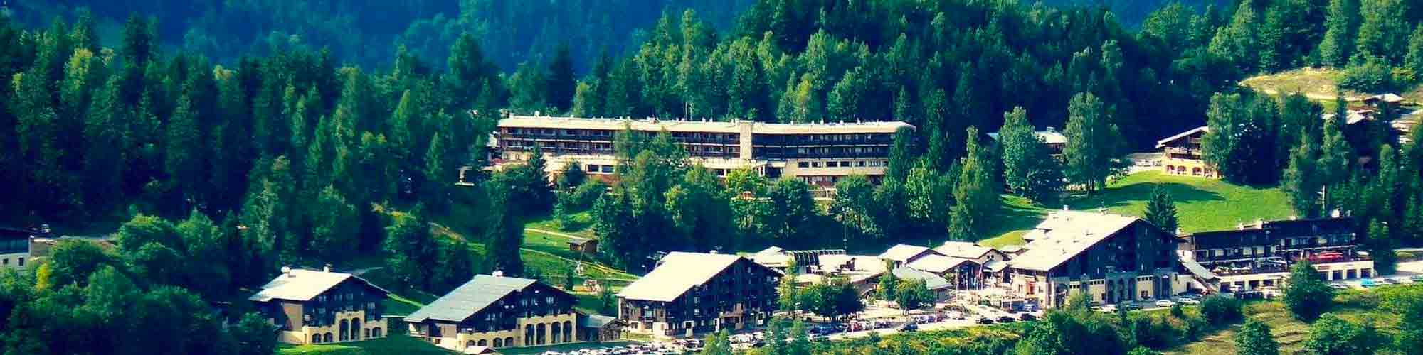 Vue aérienne de Doucy station